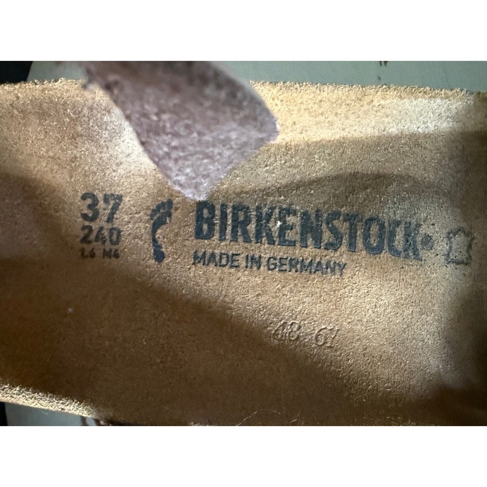 Birkenstock Yara Sandals Mocha Brown Birko-Flor Strappy Ankle Wrap Womens 37 - Picture 4 of 8